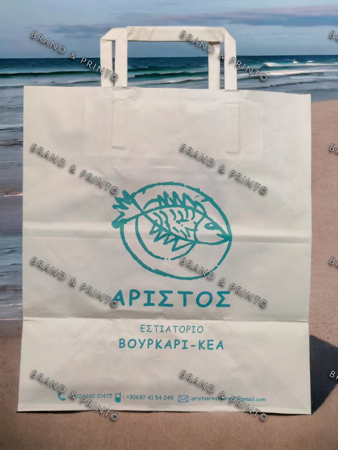 ψηφιακές εκτυπώσεις Brand and Print ARISTOS paper bag