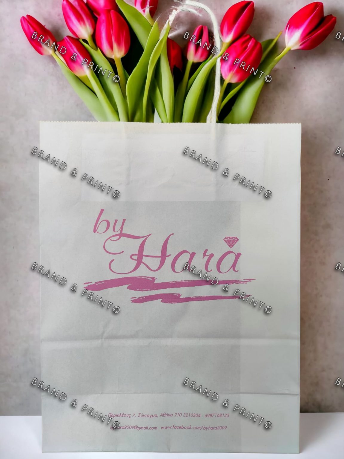 ψηφιακές εκτυπώσεις Brand and Print BY HARA paper bag