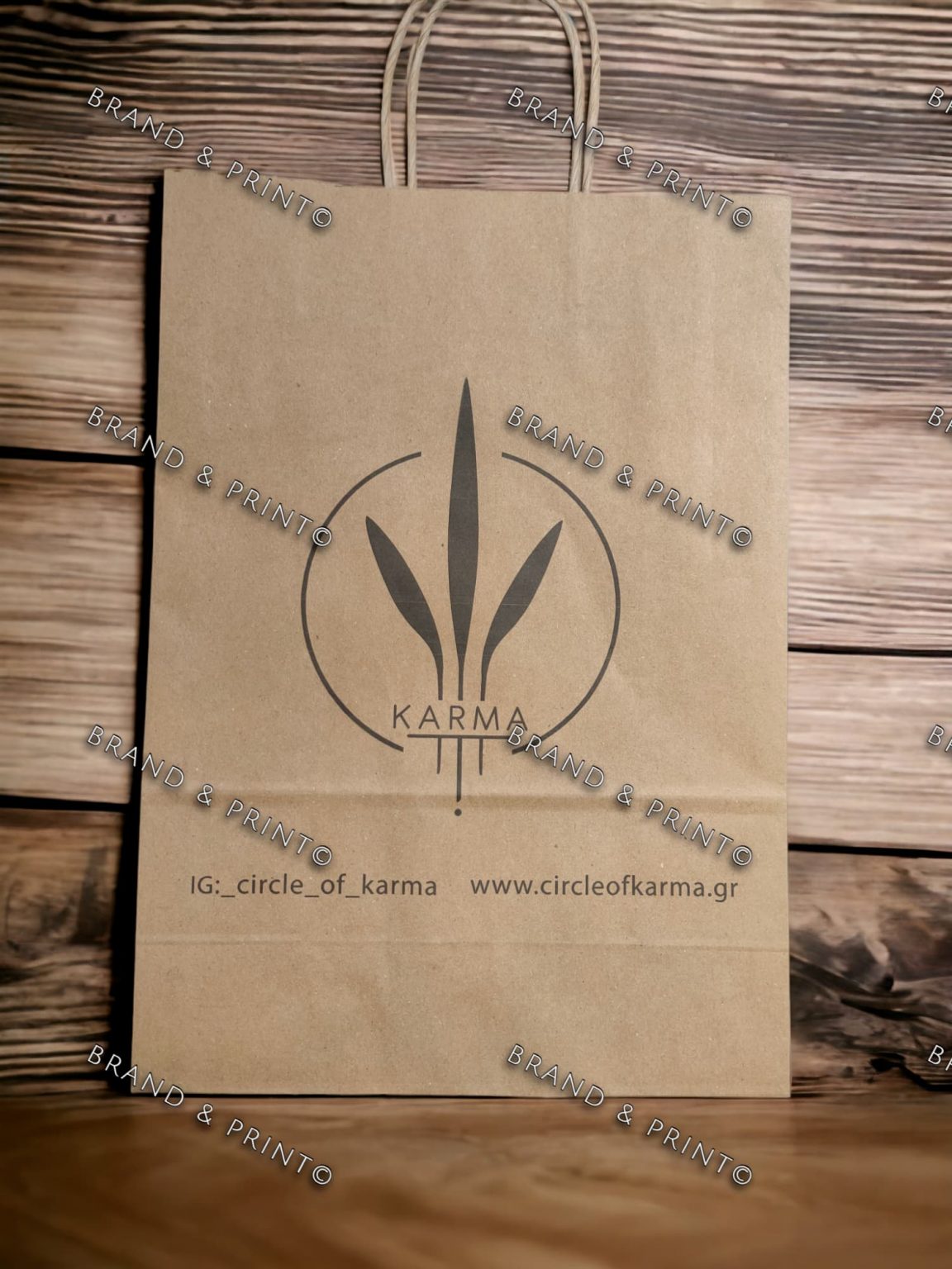 Brand and Print KARMA paper bag