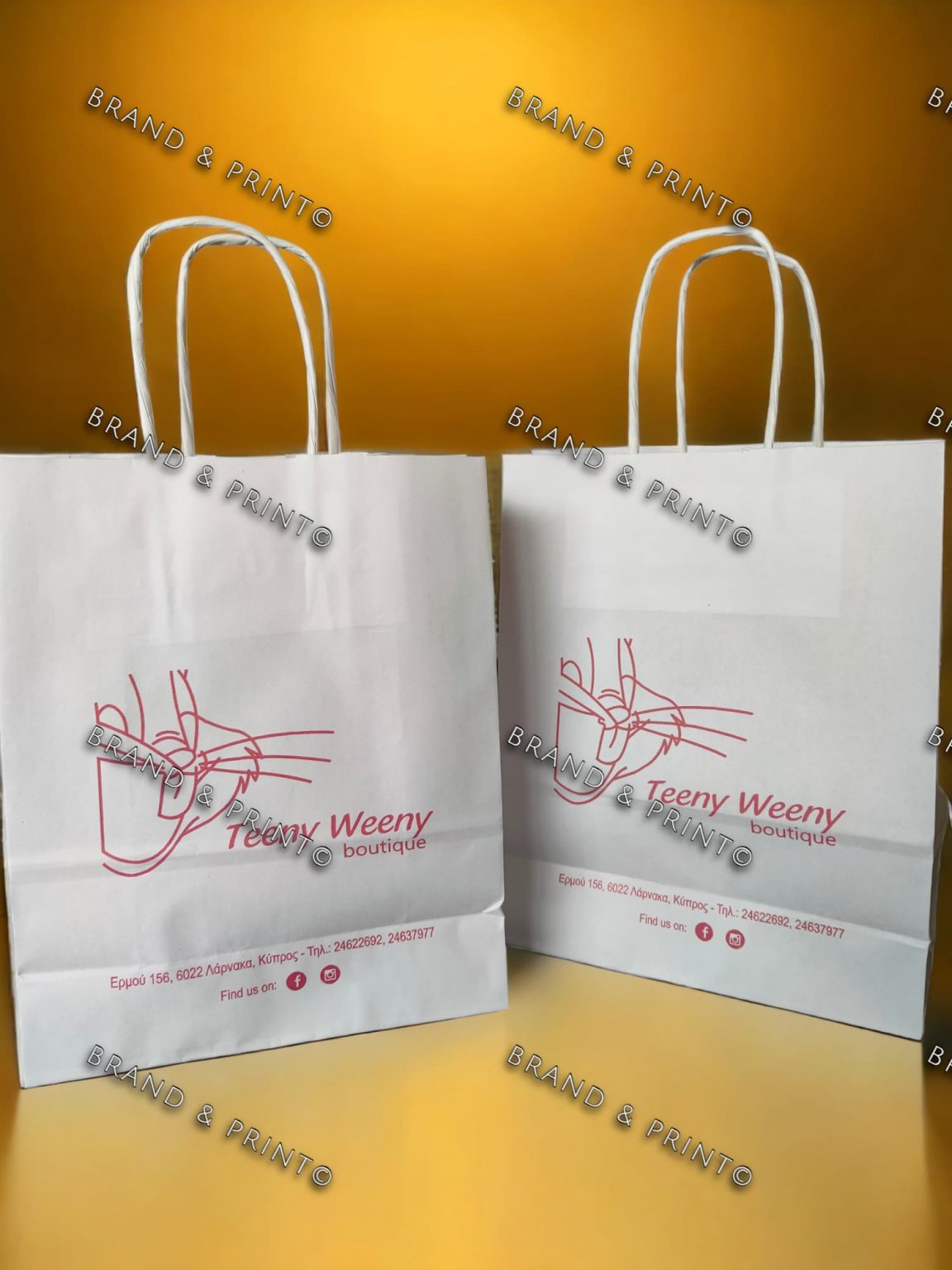 Brand and Print TEENY WEENY paper bag