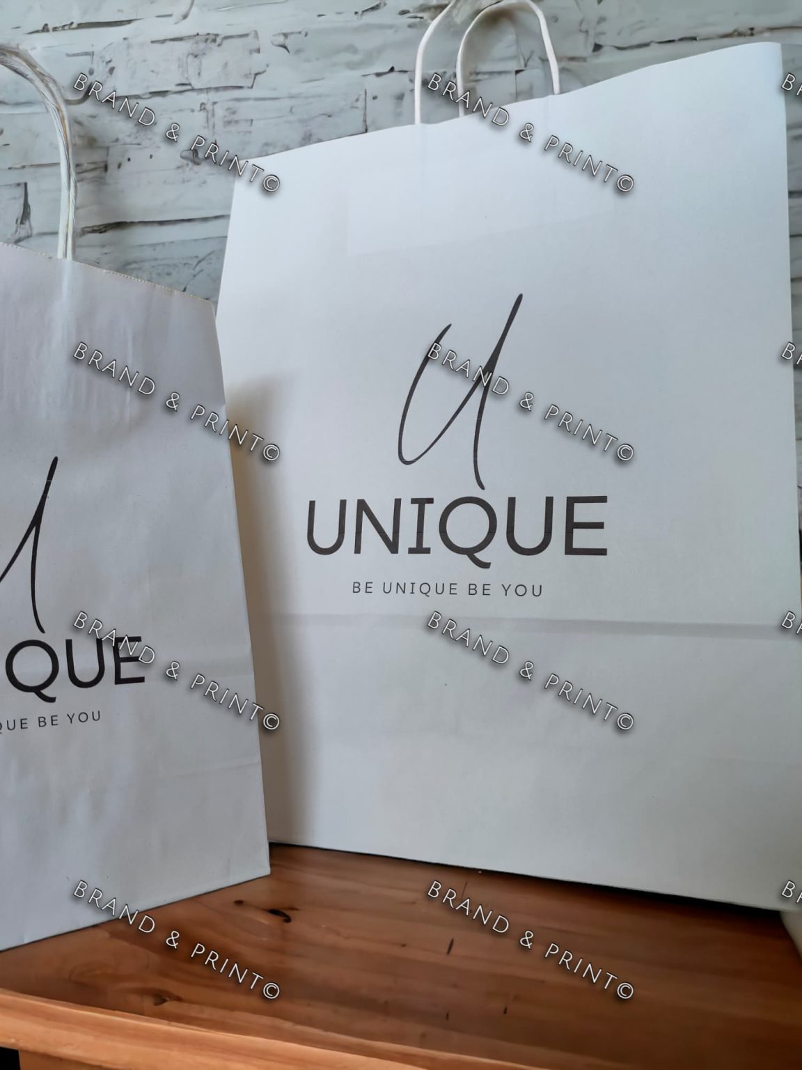 Brand and Print UNIQUE paper bag