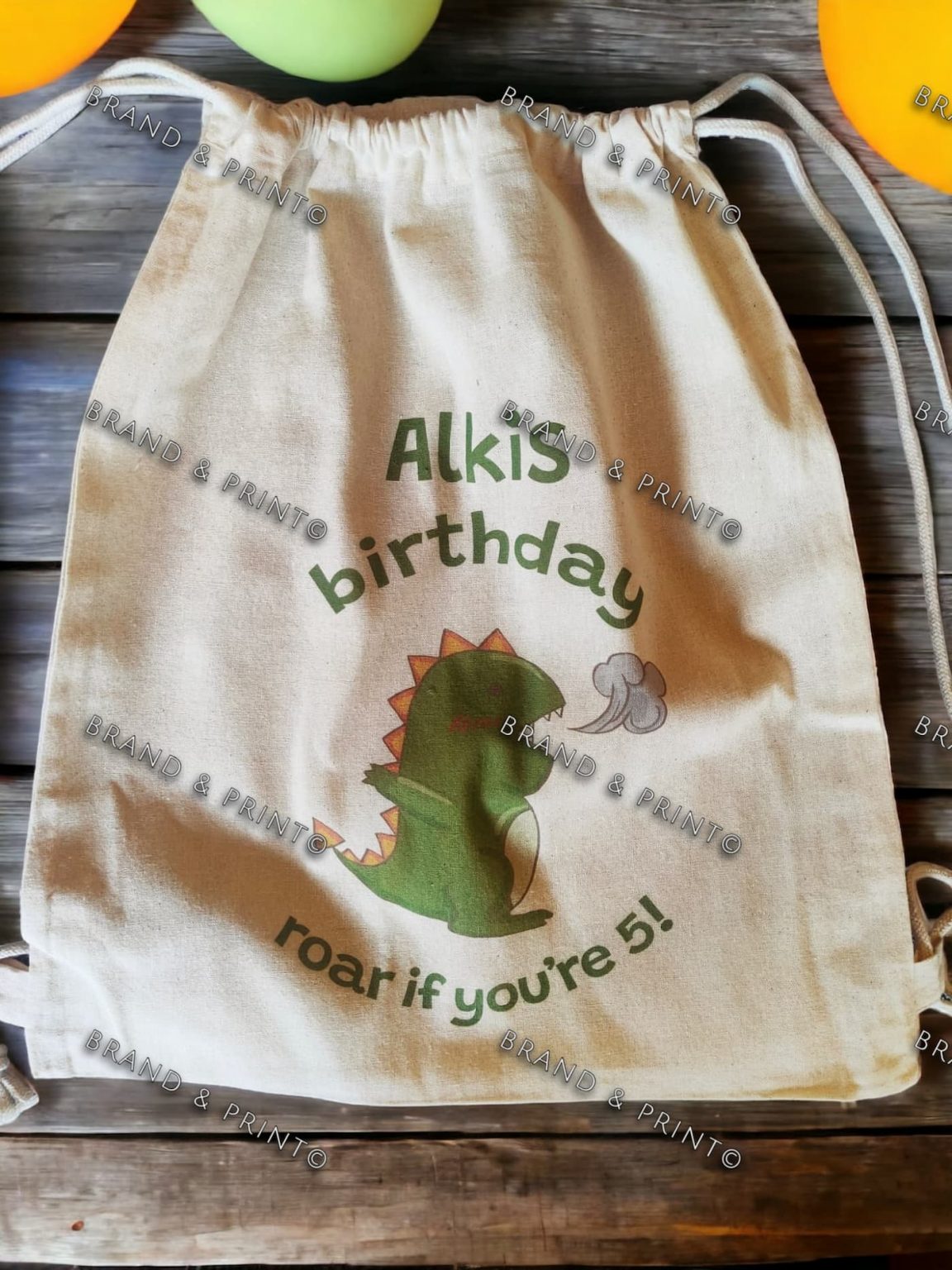 ψηφιακές εκτυπώσεις Brand and Print ALKIS BIRTHDAY cotton pouch